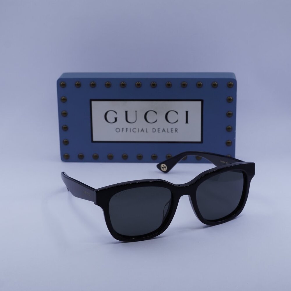 Gucci GG1639SA 001 Square Sunglasses - Black/Grey